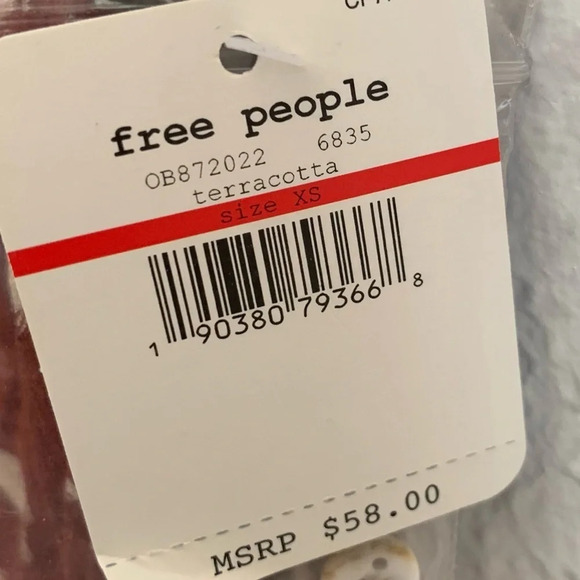 Free People Intimately Billie Bodysuit in Terracotta Bird Print NWT Sz XS - Picture 8 of 8